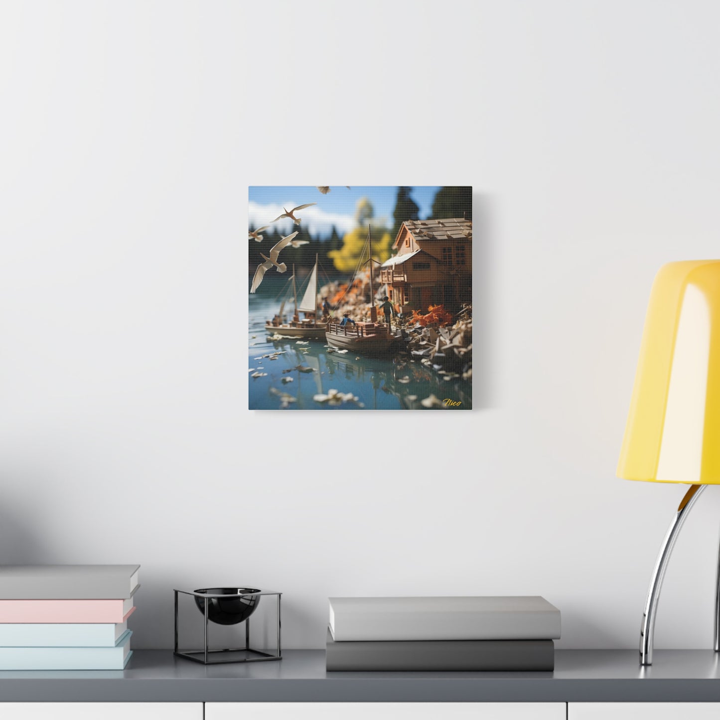 On The Docks By The Bay Series Print #8 - Streched Matte Canvas Print, 1.25" Thick