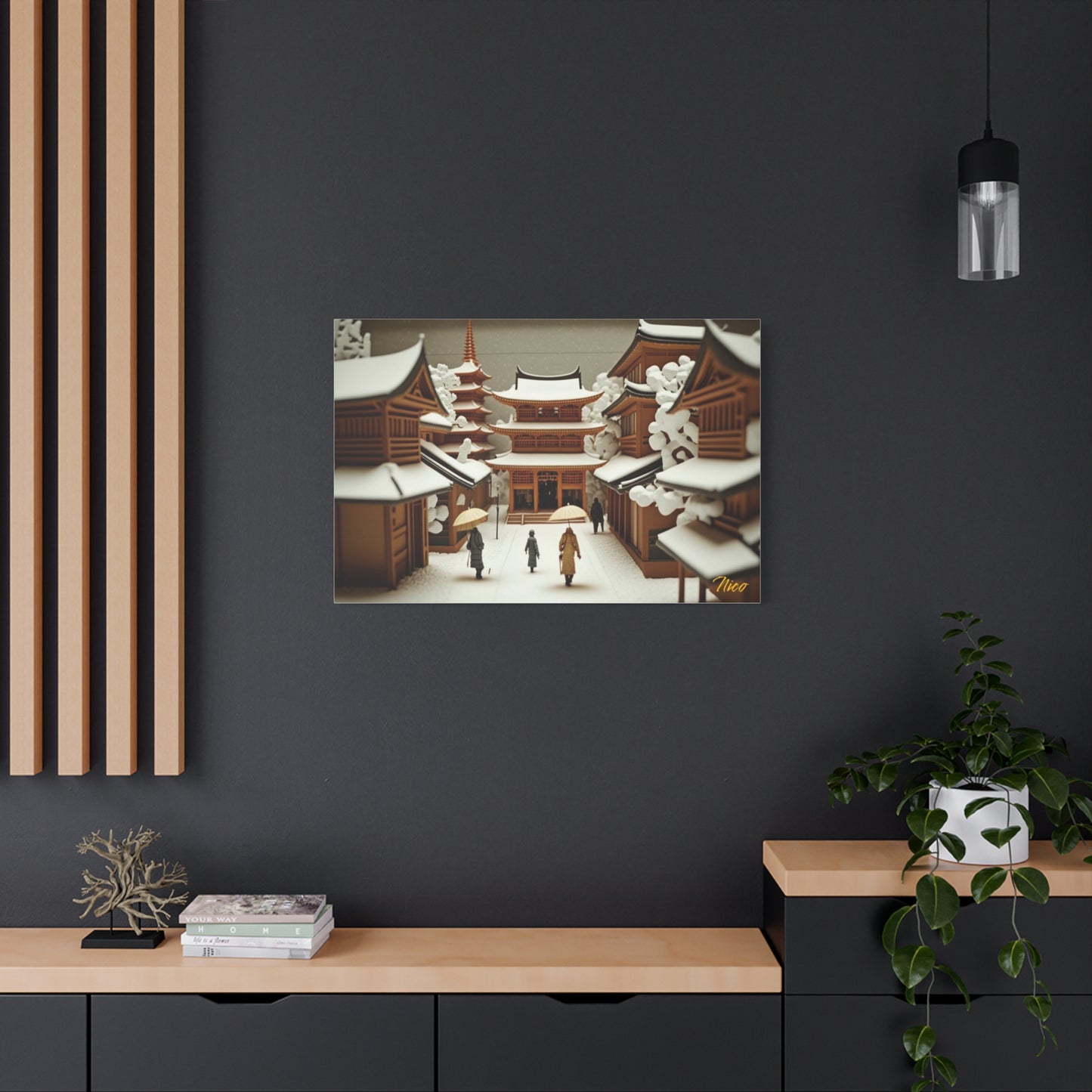 I Wish It Would Snow Series Print #10 - Streched Matte Extended Canvas Print, 1.25" Thick
