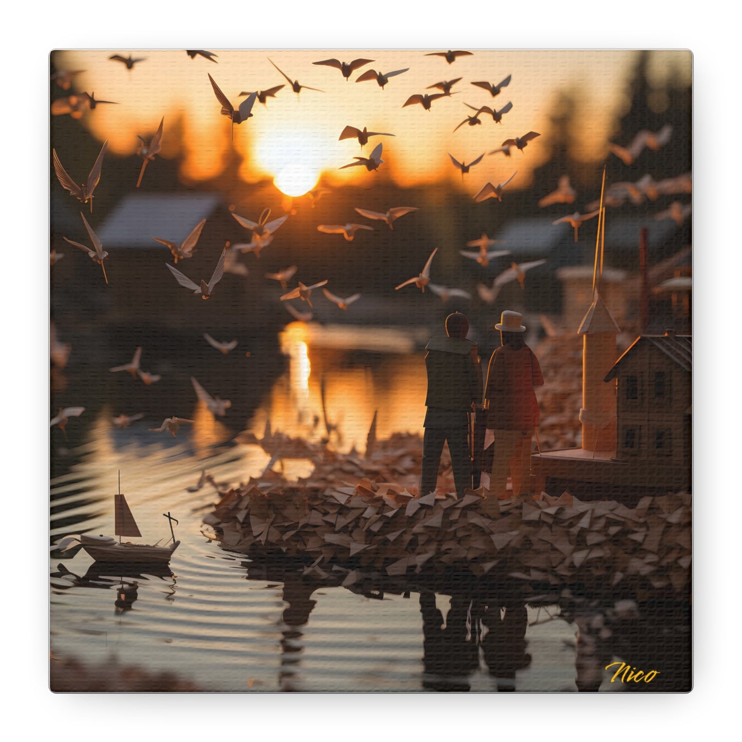 On The Docks By The Bay Series Print #10 - Streched Matte Canvas Print, 1.25" Thick