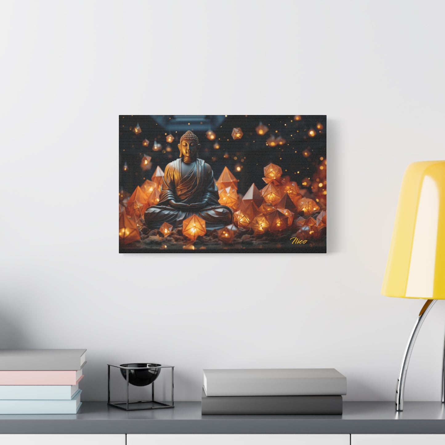 Ascending Buddha Series Print #10 - Streched Matte Canvas Print, 1.25" Thick