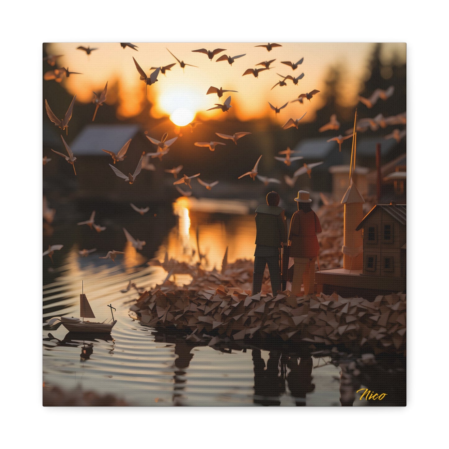 On The Docks By The Bay Series Print #10 - Streched Matte Canvas Print, 1.25" Thick