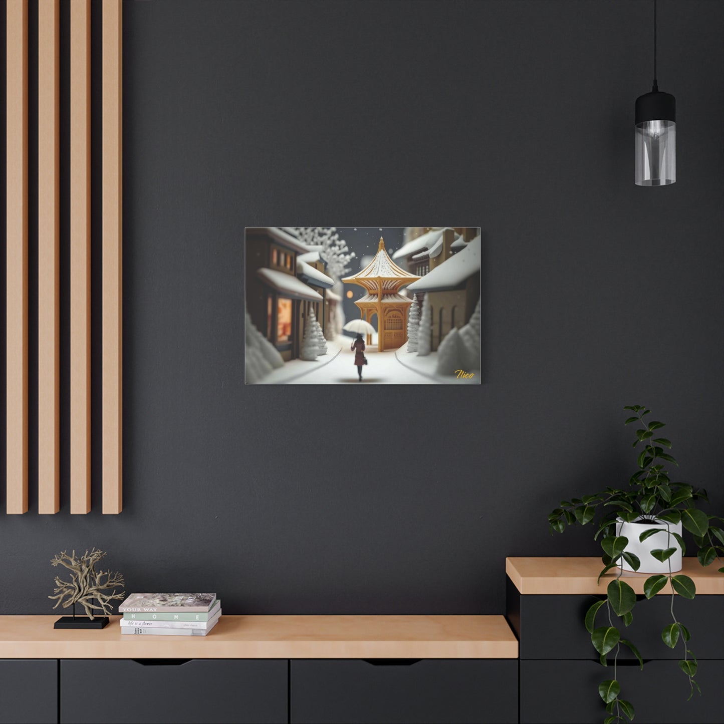 I Wish It Would Snow Series Print #5 - Streched Matte Extended Canvas Print, 1.25" Thick