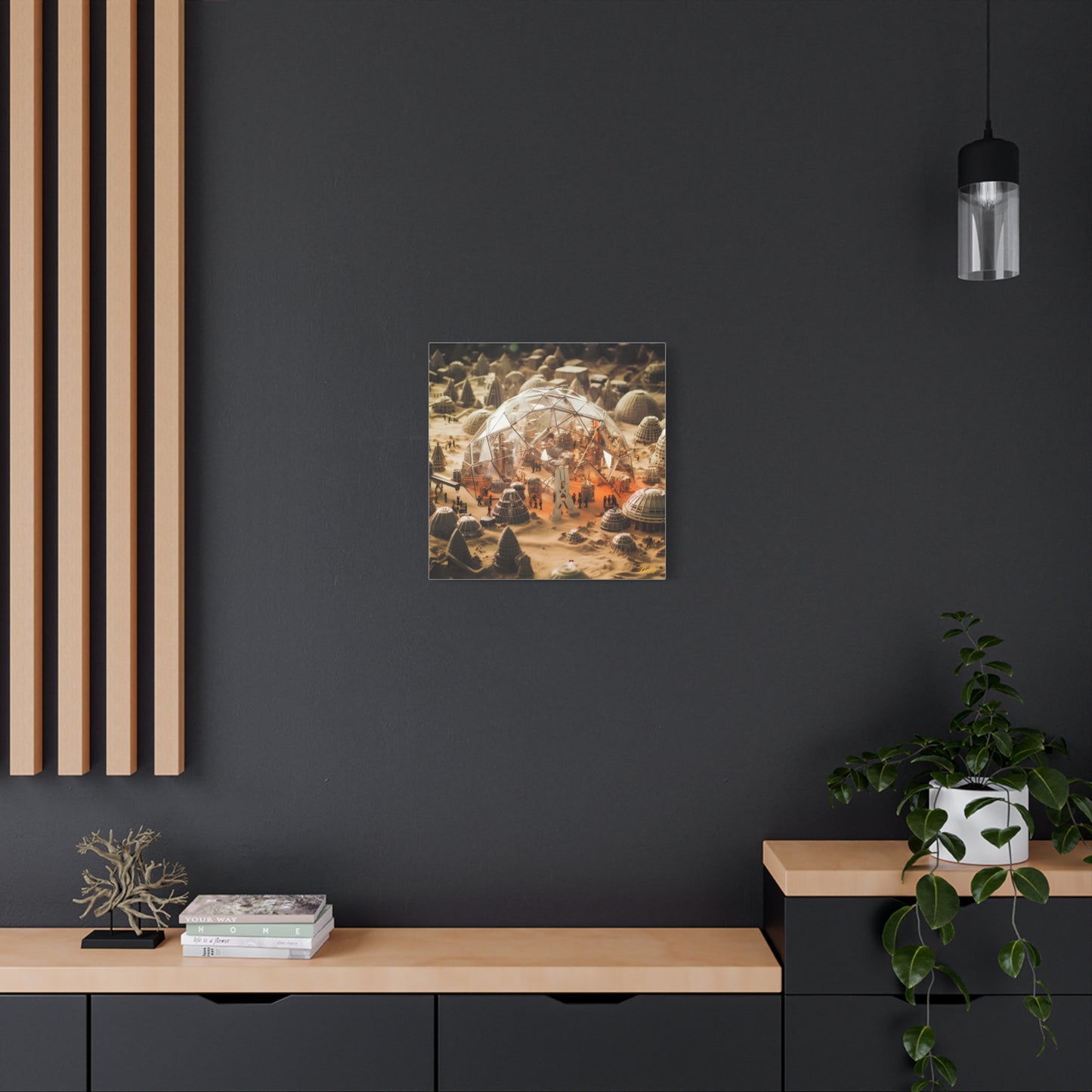 Elons' Dream Series Print #9 - Streched Matte Canvas Print, 1.25" Thick