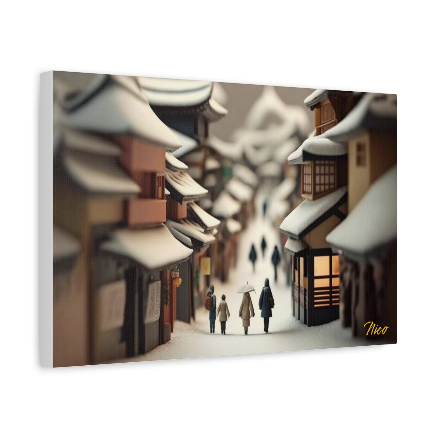 I Wish It Would Snow Series Print #6 - Streched Matte Extended Canvas Print, 1.25" Thick