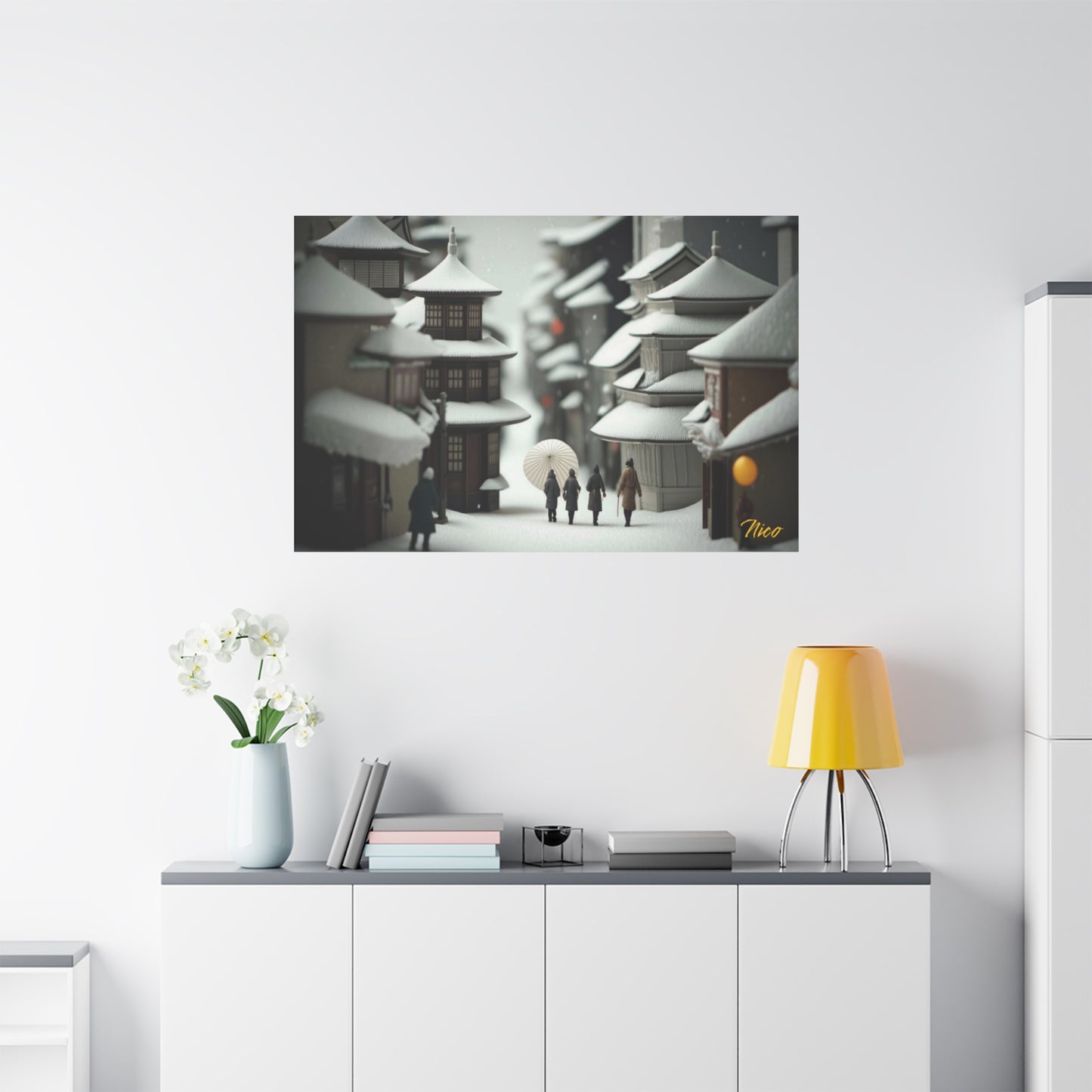 I Wish It Would Snow Series Print #3 - Streched Matte Extended Canvas Print, 1.25" Thick