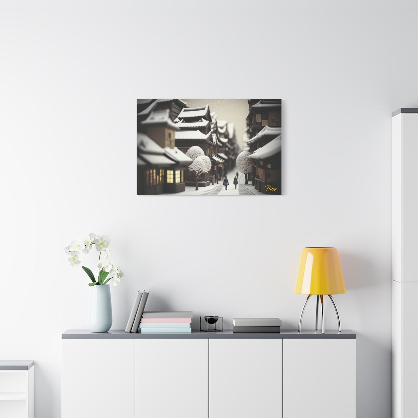 I Wish It Would Snow Series Print #7 - Streched Matte Extended Canvas Print, 1.25" Thick