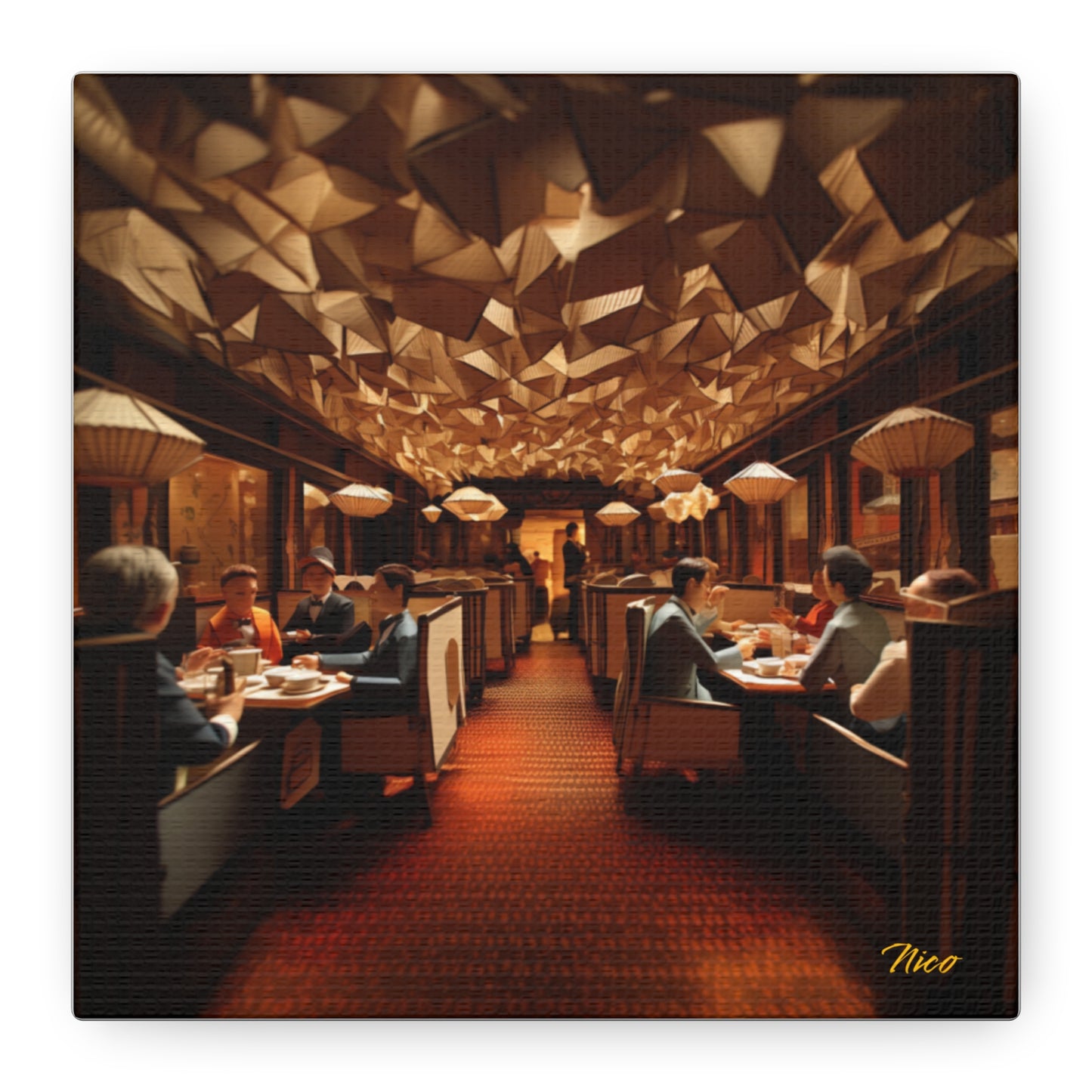Orient Express Series Print #2 - Streched Matte Canvas Print, 1.25" Thick