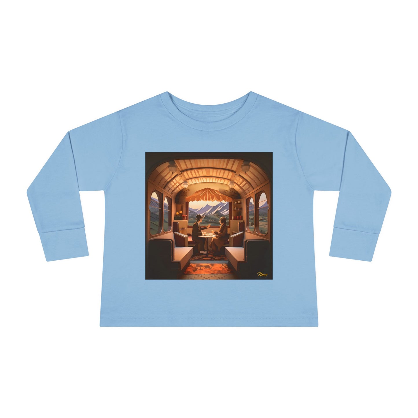 Orient Express Series Print #10 Toddler Long Sleeve Tee
