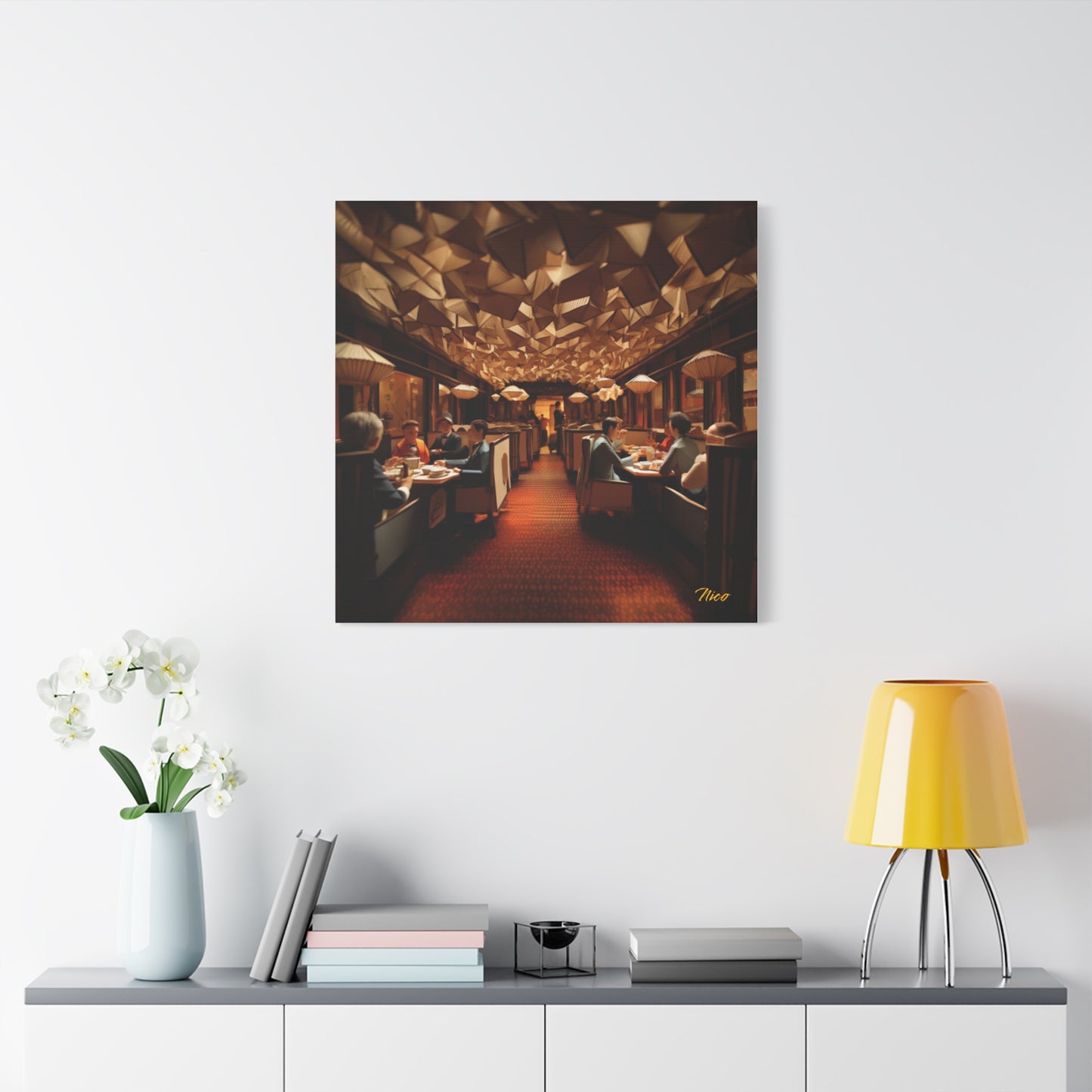 Orient Express Series Print #2 - Streched Matte Canvas Print, 1.25" Thick
