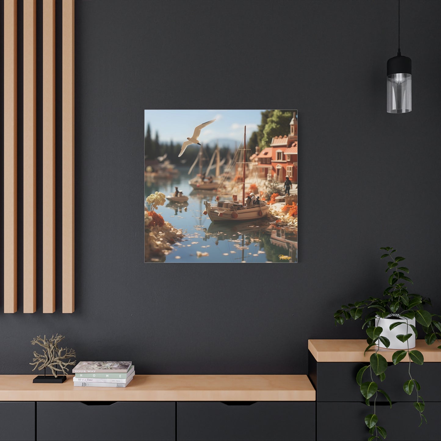 On The Docks By The Bay Series Print #6 - Streched Matte Canvas Print, 1.25" Thick