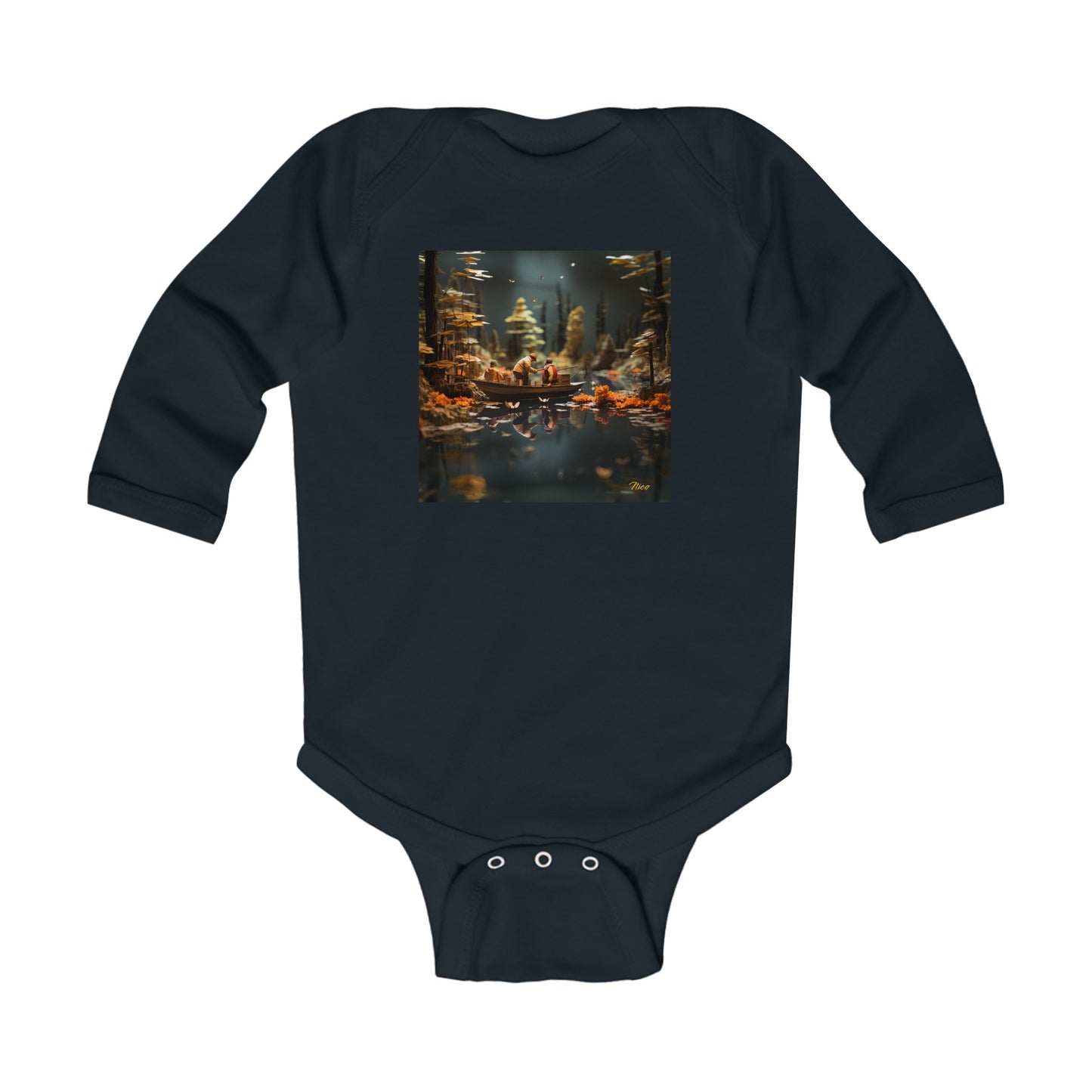 Born On A Bayou Series Print #10 Infant Long Sleeve Bodysuit