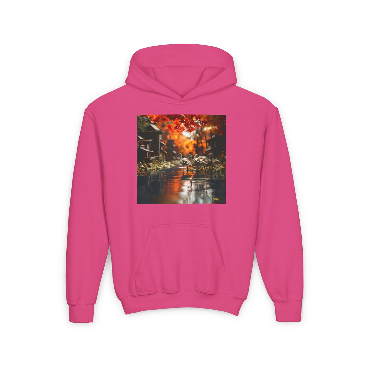 Born On A Bayou Series Print #8 Youth Heavy Blend Hooded Sweatshirt