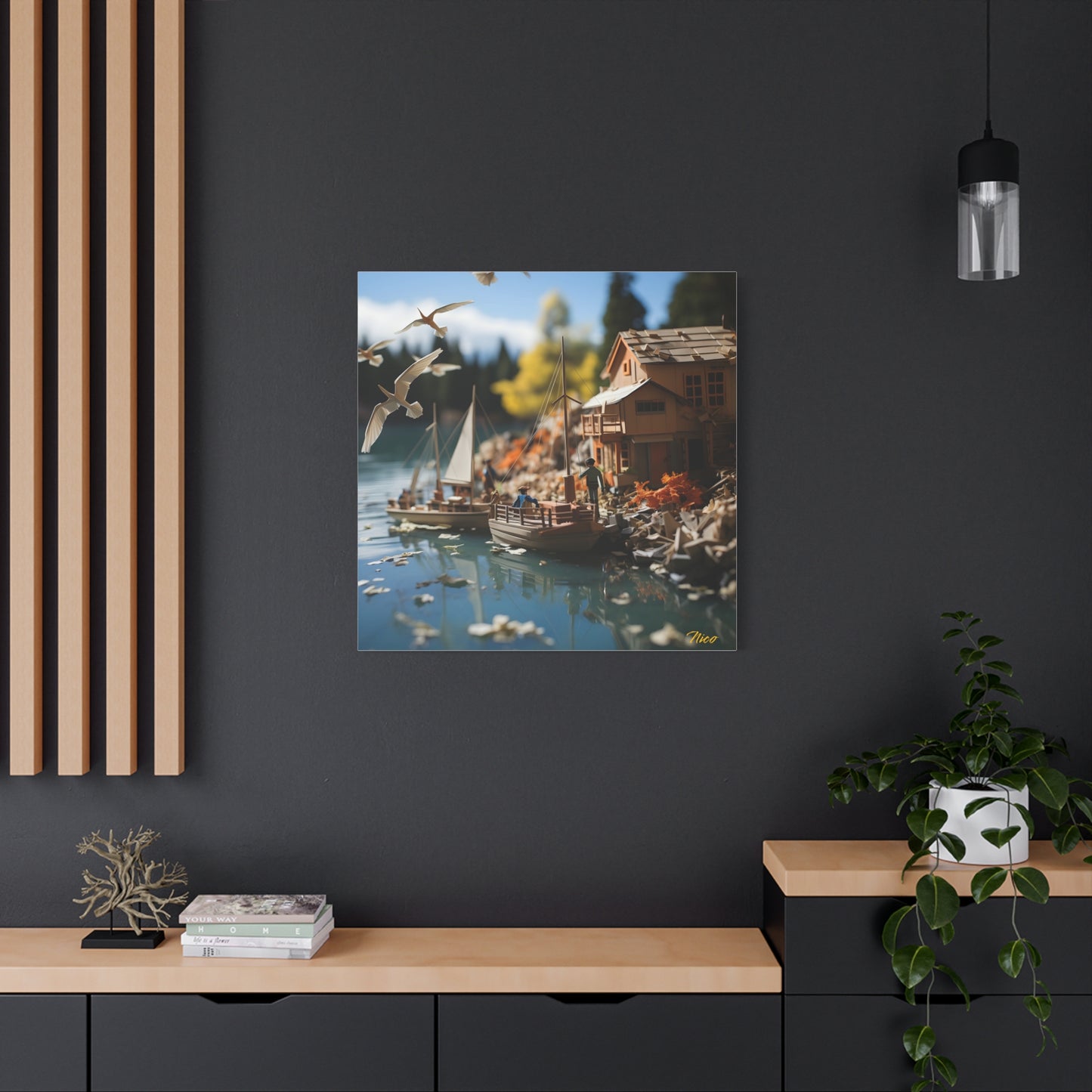 On The Docks By The Bay Series Print #8 - Streched Matte Canvas Print, 1.25" Thick