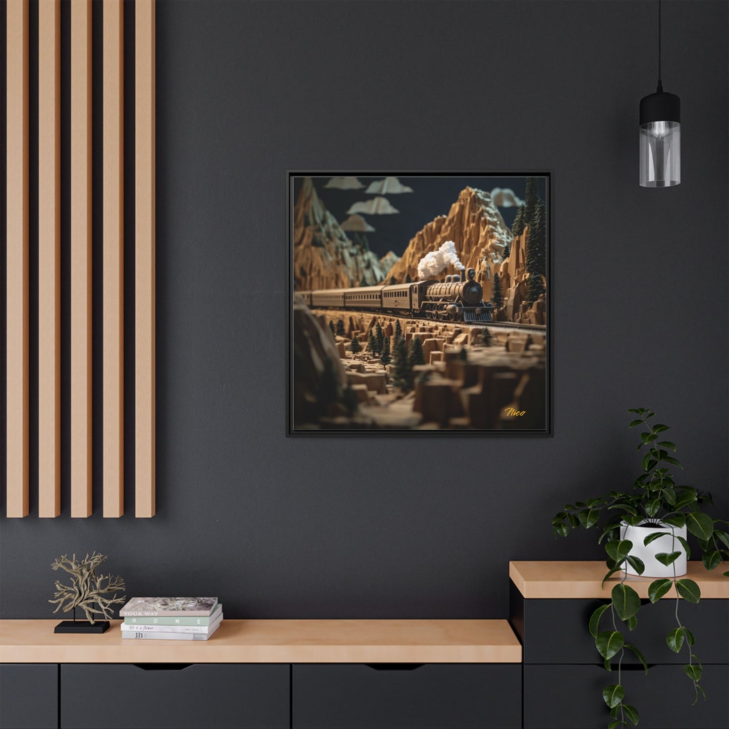 Orient Express Series Print #9 - Black Framed Canvas Print