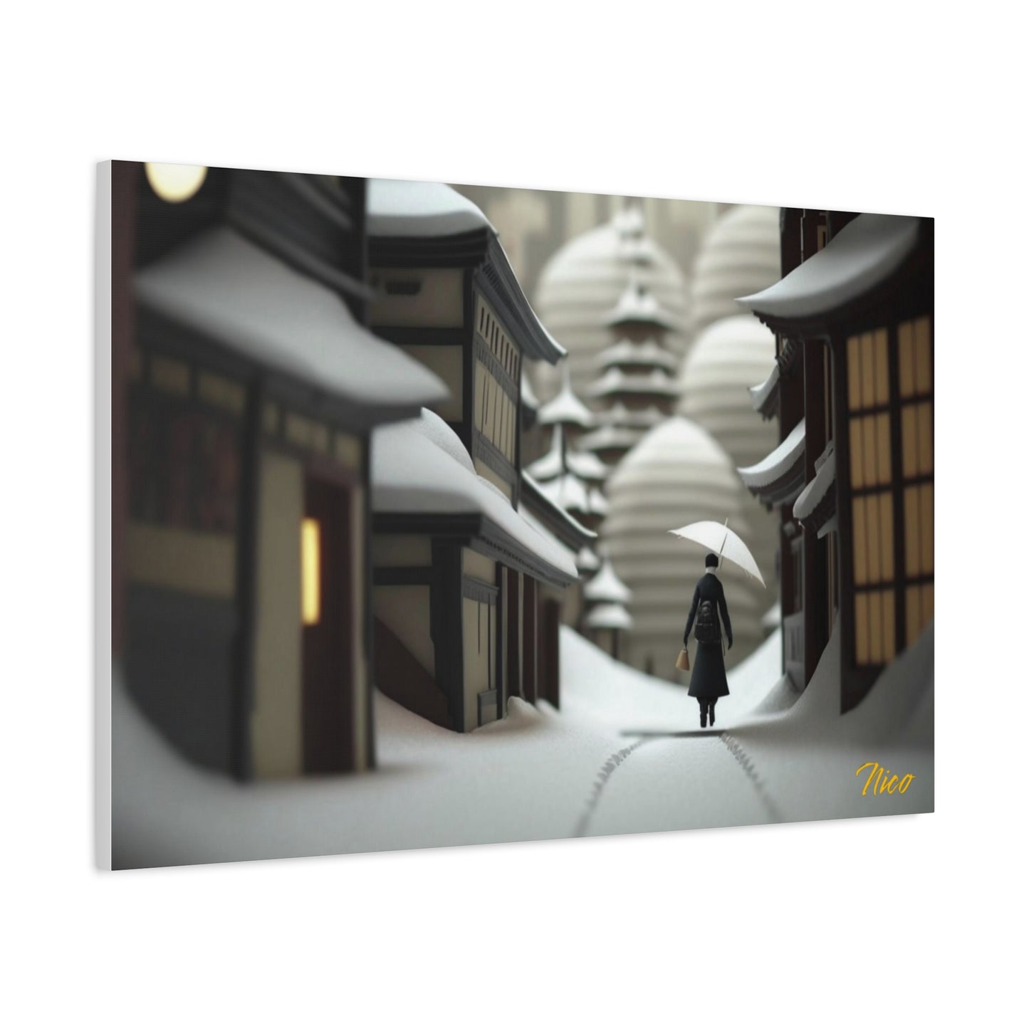 I Wish It Would Snow Series Print #4 - Streched Matte Extended Canvas Print, 1.25" Thick