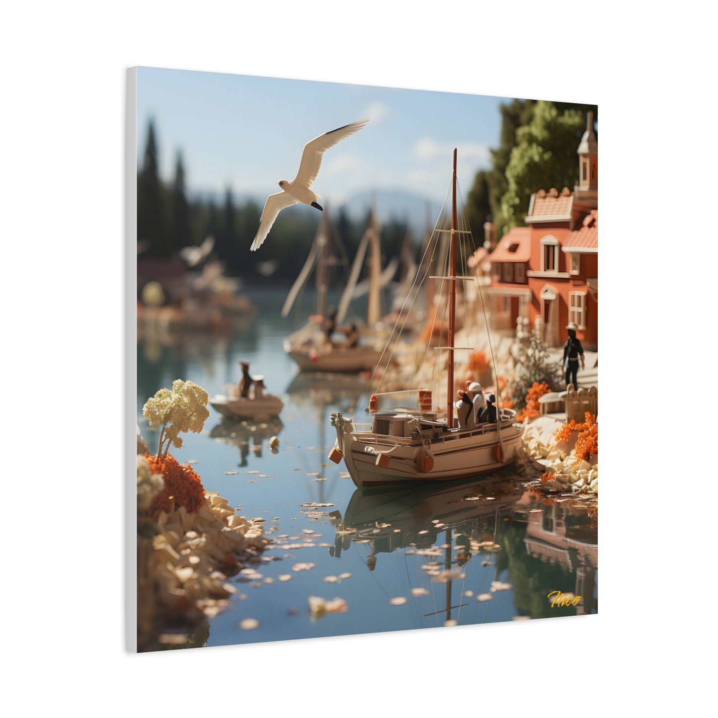 On The Docks By The Bay Series Print #6 - Streched Matte Canvas Print, 1.25" Thick