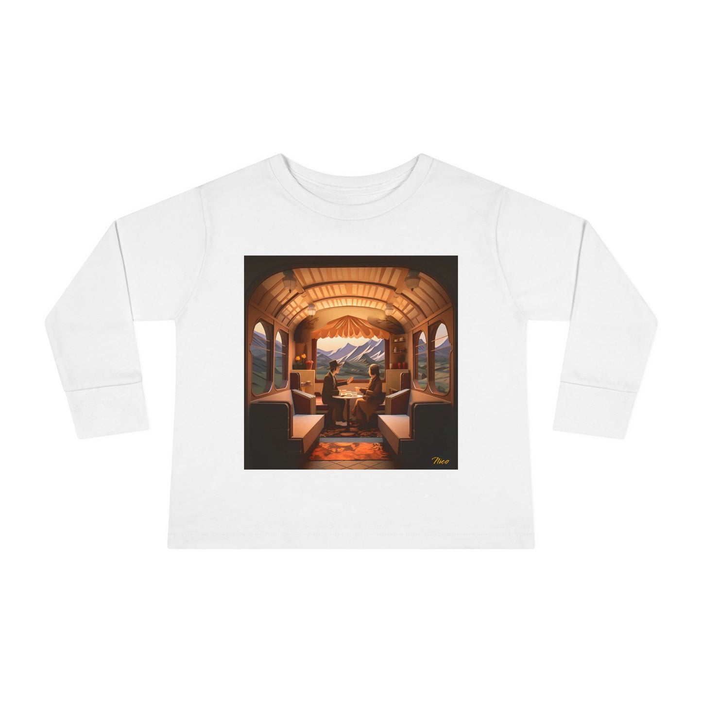 Orient Express Series Print #10 Toddler Long Sleeve Tee