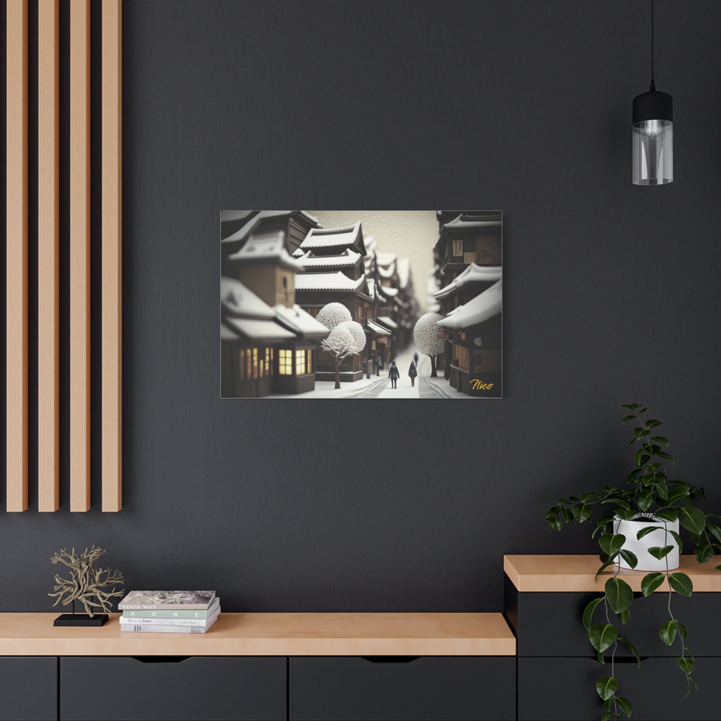 I Wish It Would Snow Series Print #7 - Streched Matte Extended Canvas Print, 1.25" Thick