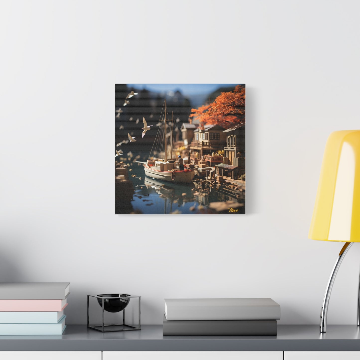 On The Docks By The Bay Series Print #1 - Streched Matte Canvas Print, 1.25" Thick