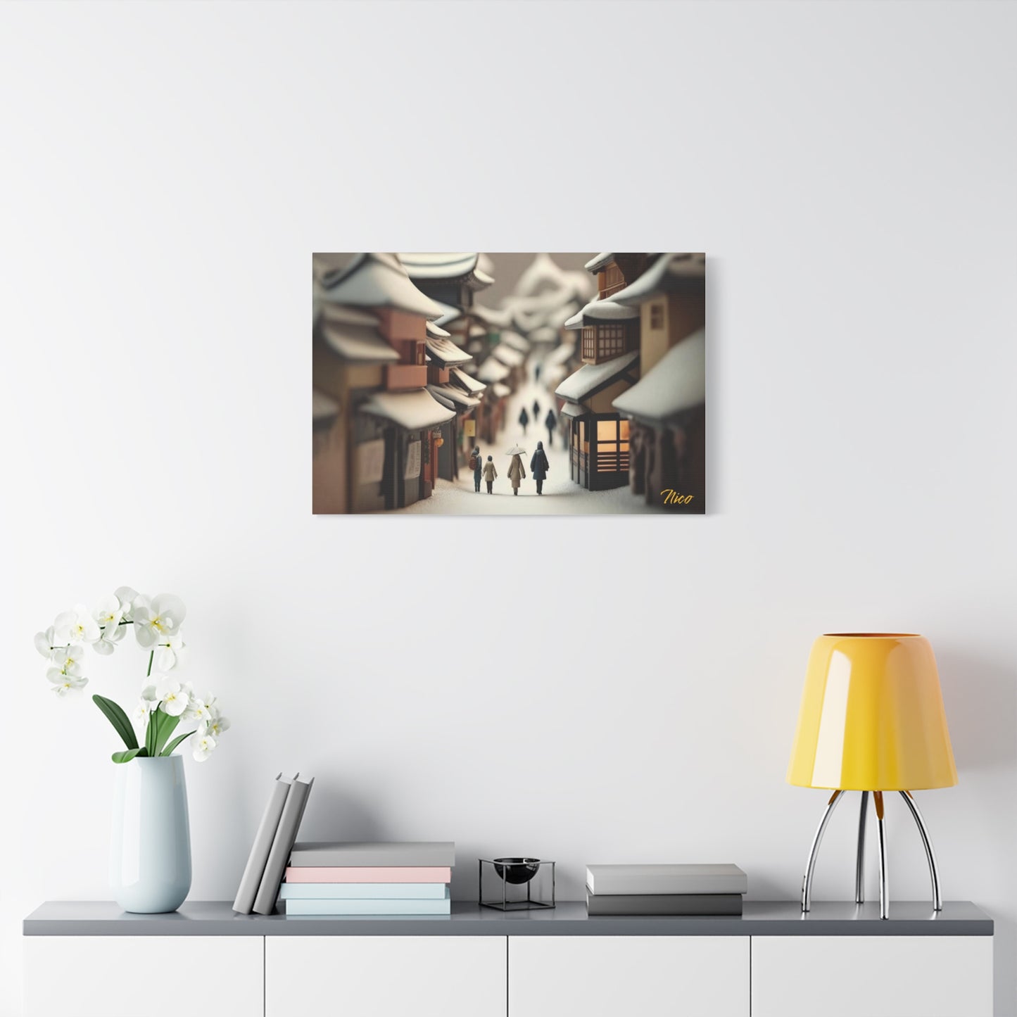 I Wish It Would Snow Series Print #6 - Streched Matte Extended Canvas Print, 1.25" Thick