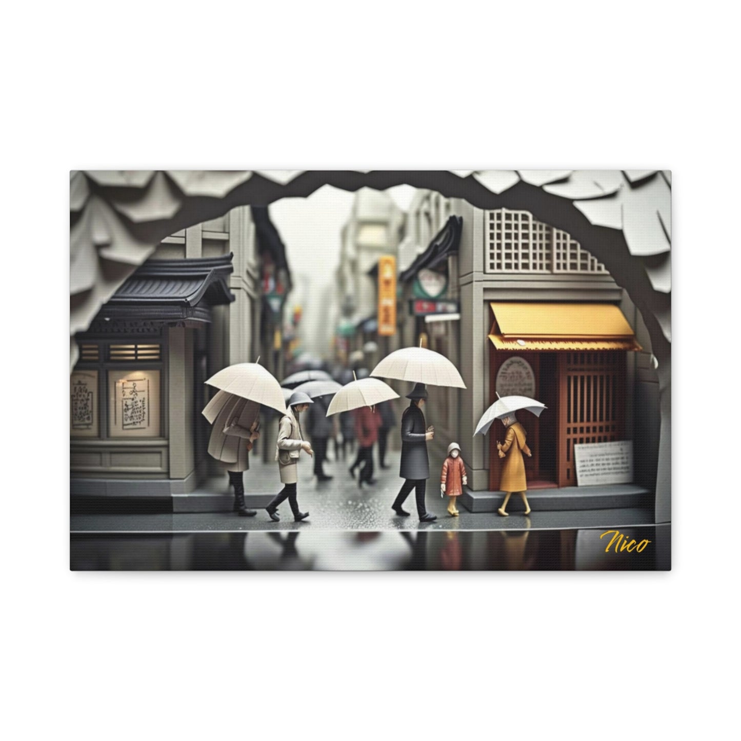 Rainy Days And Mondays Series Print #1 - Streched Matte Extended Canvas Print, 1.25" Thick