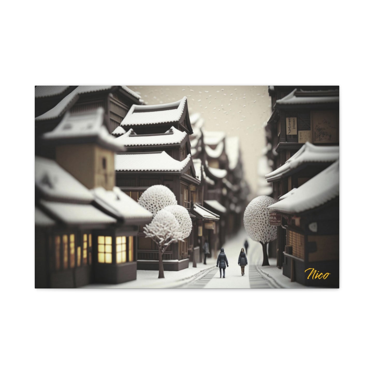 I Wish It Would Snow Series Print #7 - Streched Matte Extended Canvas Print, 1.25" Thick