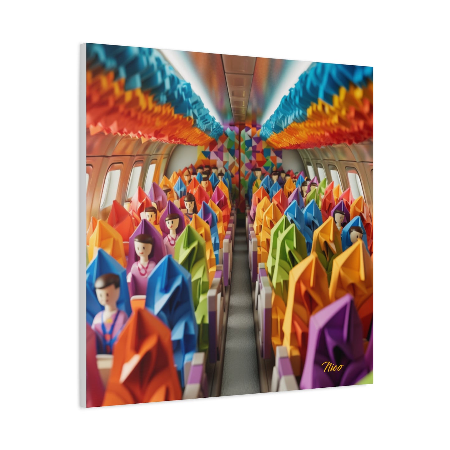 Frequent Flyer Miles Series Print #8 - Streched Matte Canvas Print, 1.25" Thick