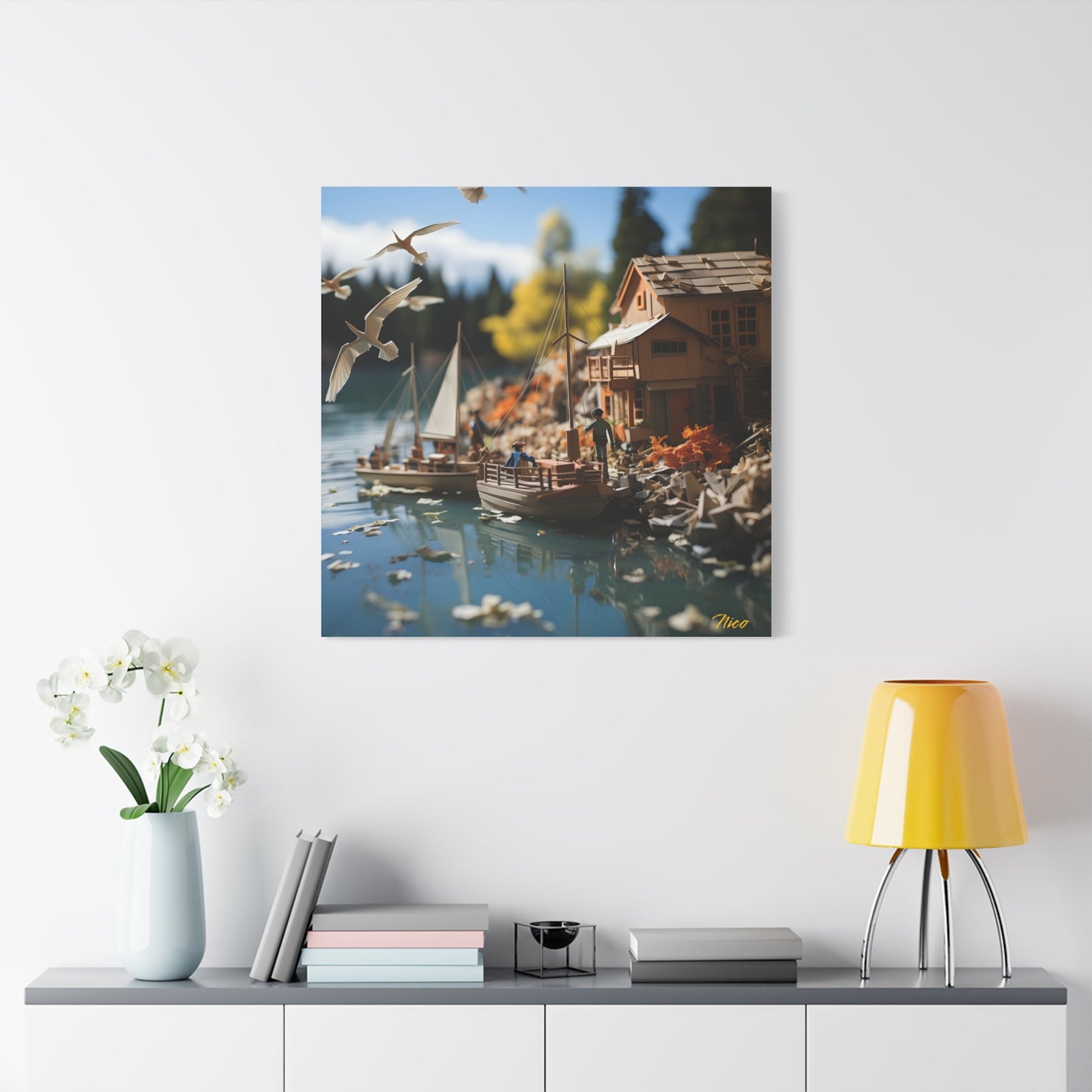 On The Docks By The Bay Series Print #8 - Streched Matte Canvas Print, 1.25" Thick