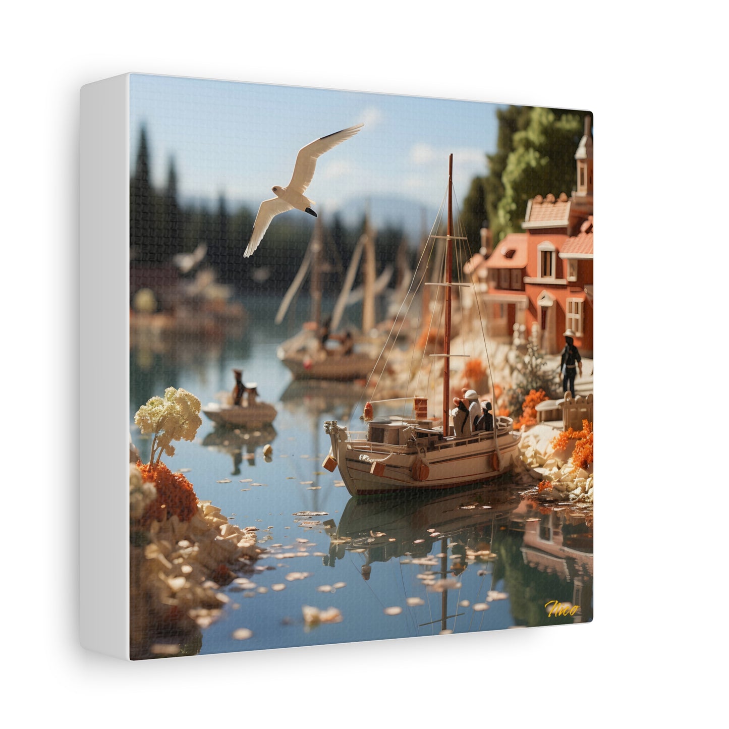 On The Docks By The Bay Series Print #6 - Streched Matte Canvas Print, 1.25" Thick
