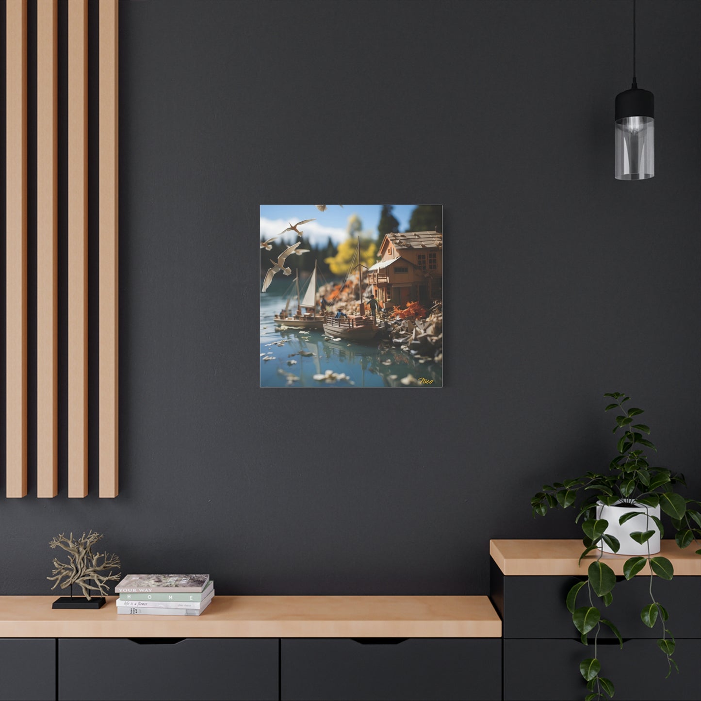On The Docks By The Bay Series Print #8 - Streched Matte Canvas Print, 1.25" Thick