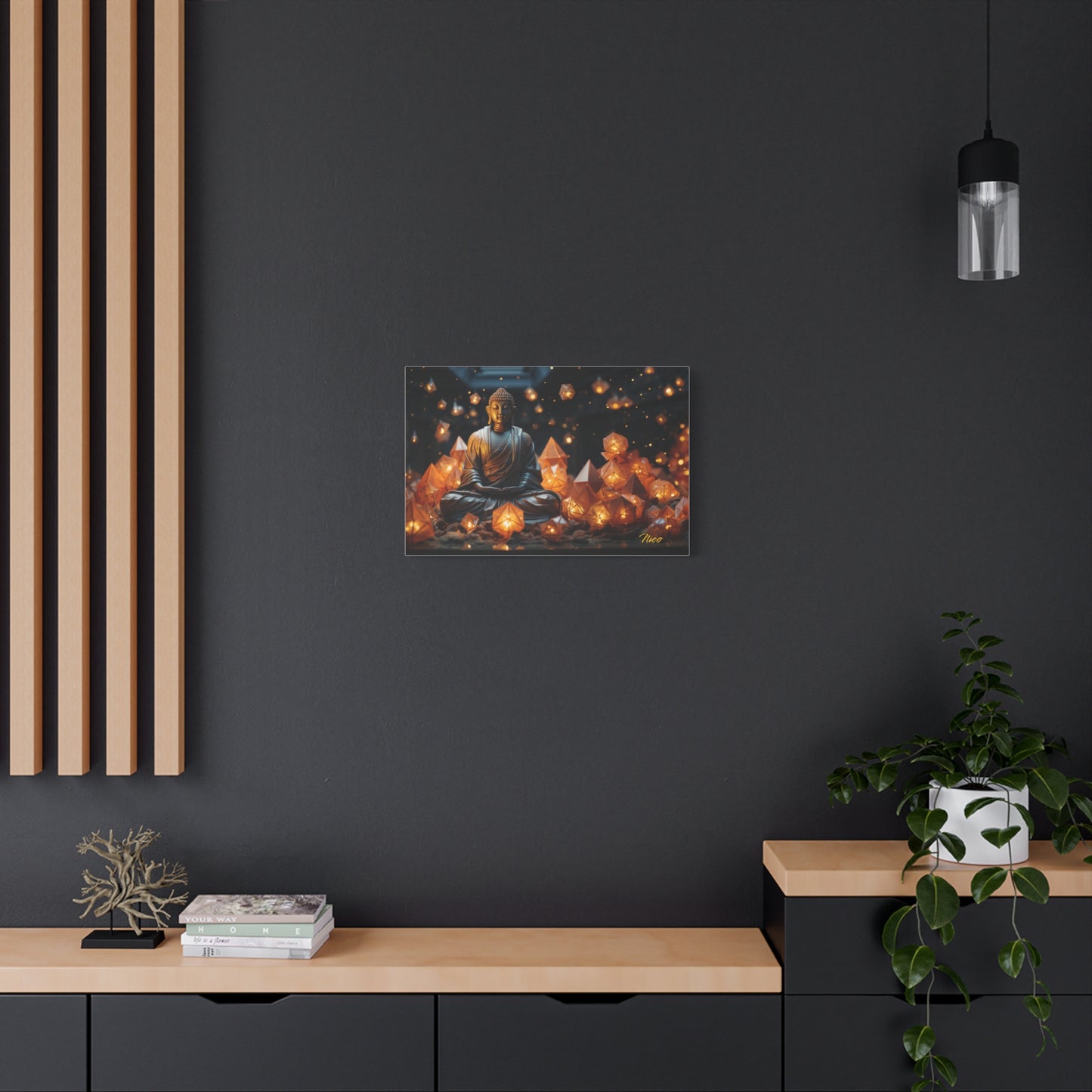 Ascending Buddha Series Print #10 - Streched Matte Canvas Print, 1.25" Thick