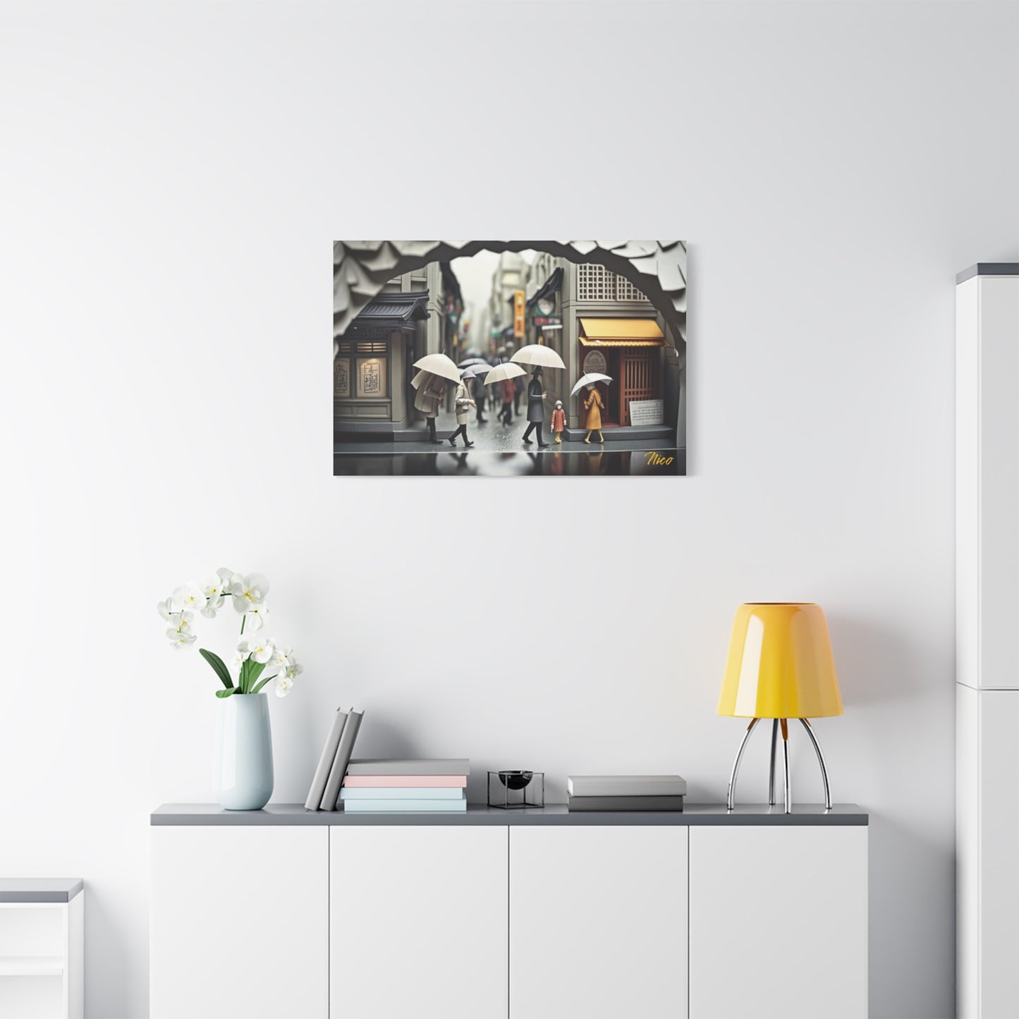Rainy Days And Mondays Series Print #1 - Streched Matte Extended Canvas Print, 1.25" Thick