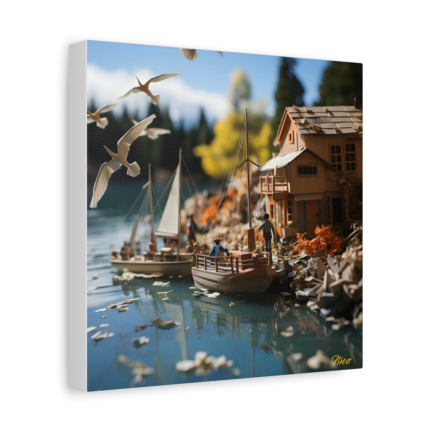 On The Docks By The Bay Series Print #8 - Streched Matte Canvas Print, 1.25" Thick