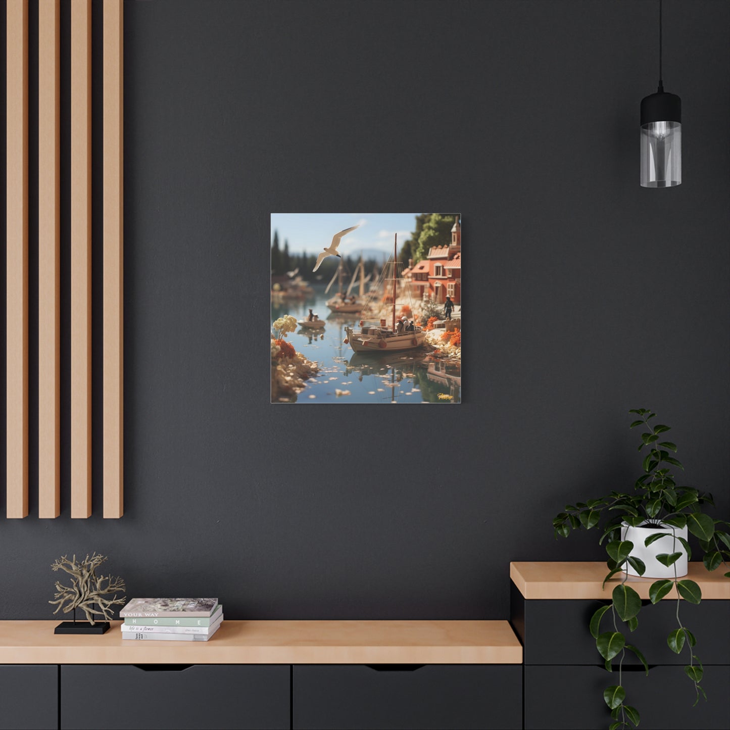 On The Docks By The Bay Series Print #6 - Streched Matte Canvas Print, 1.25" Thick