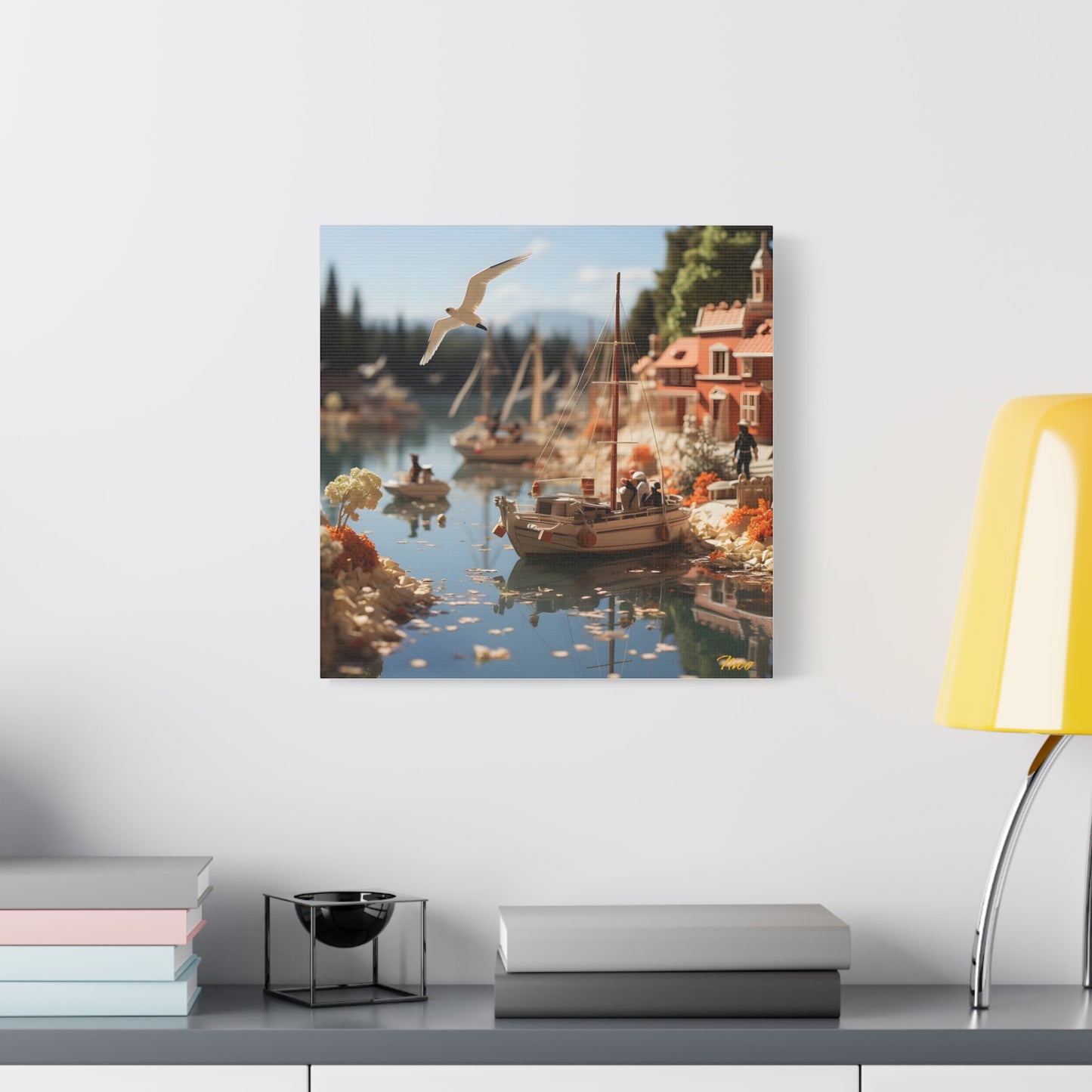 On The Docks By The Bay Series Print #6 - Streched Matte Canvas Print, 1.25" Thick