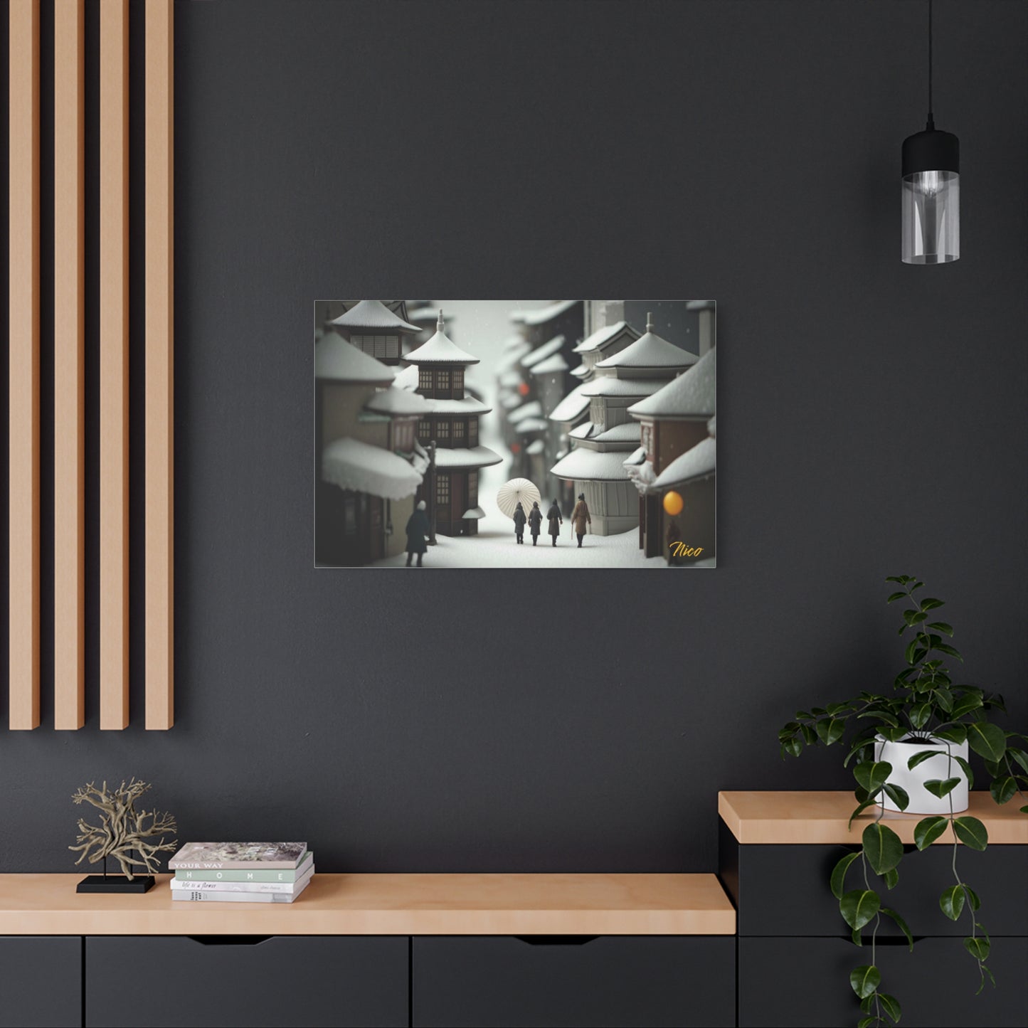 I Wish It Would Snow Series Print #3 - Streched Matte Extended Canvas Print, 1.25" Thick