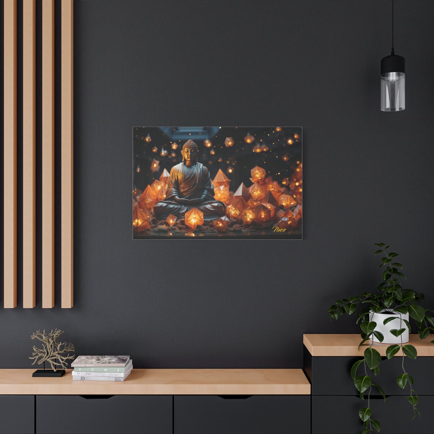 Ascending Buddha Series Print #10 - Streched Matte Canvas Print, 1.25" Thick