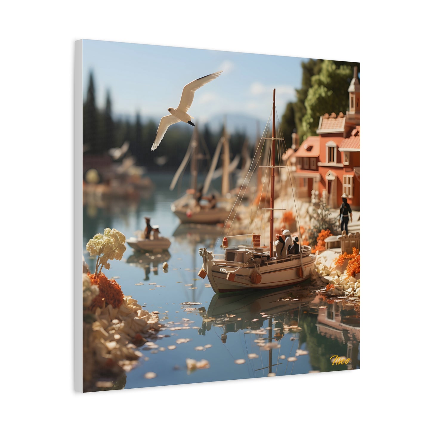 On The Docks By The Bay Series Print #6 - Streched Matte Canvas Print, 1.25" Thick