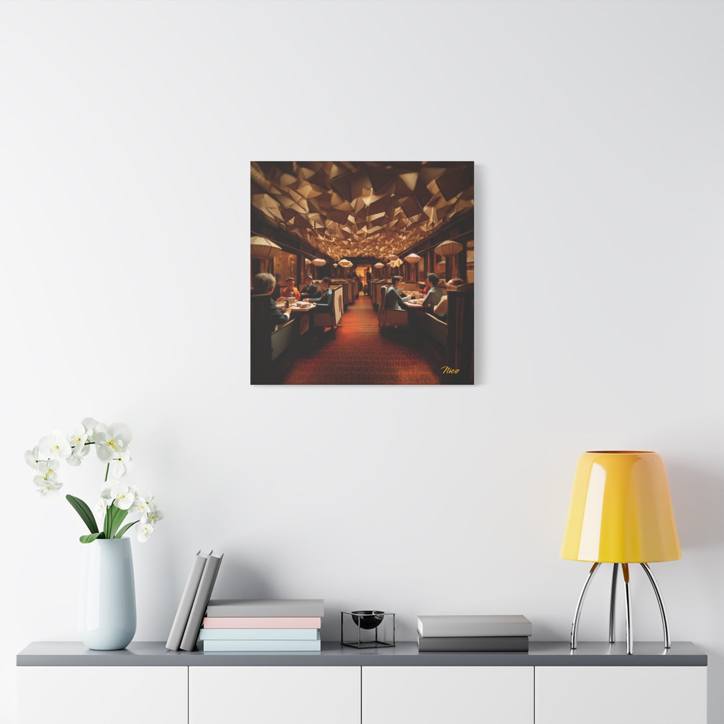 Orient Express Series Print #2 - Streched Matte Canvas Print, 1.25" Thick
