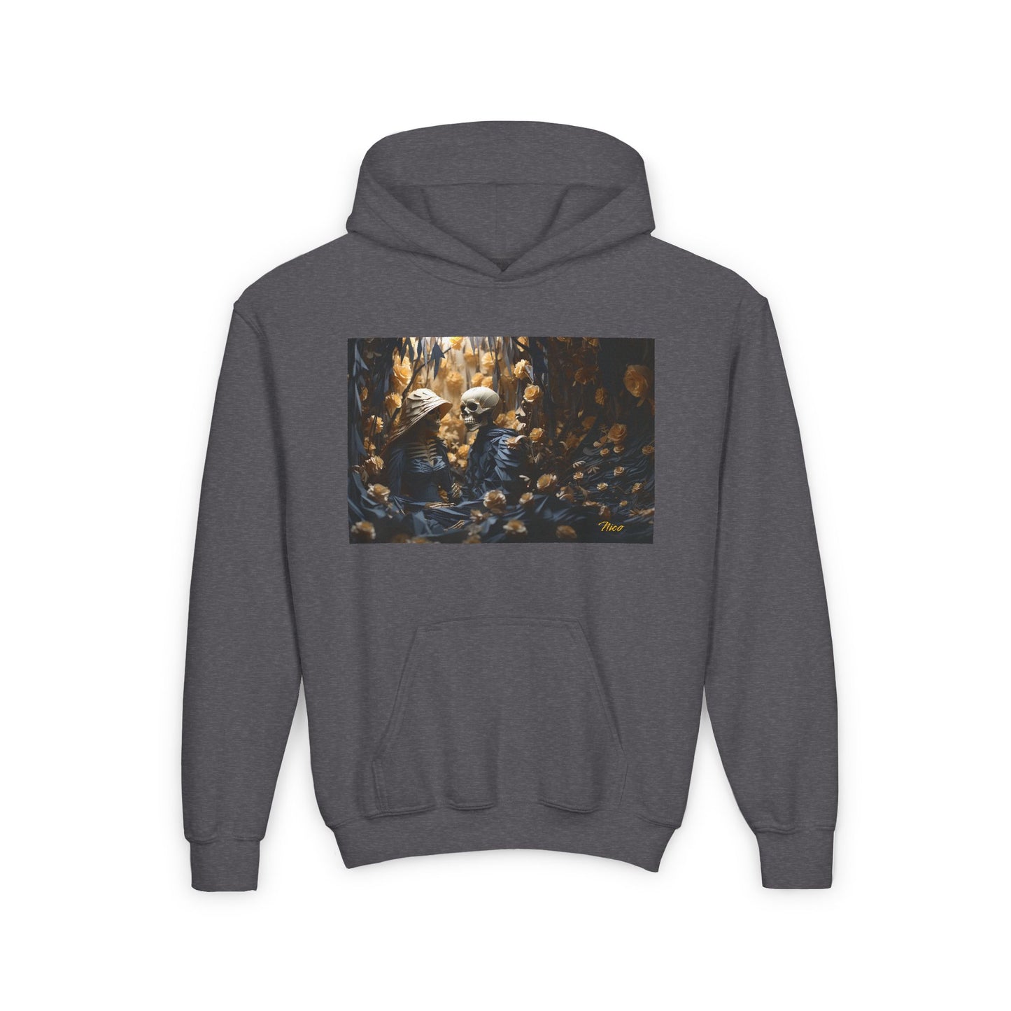 Halloween 2024 Series Print #4 Youth Heavy Blend Hooded Sweatshirt