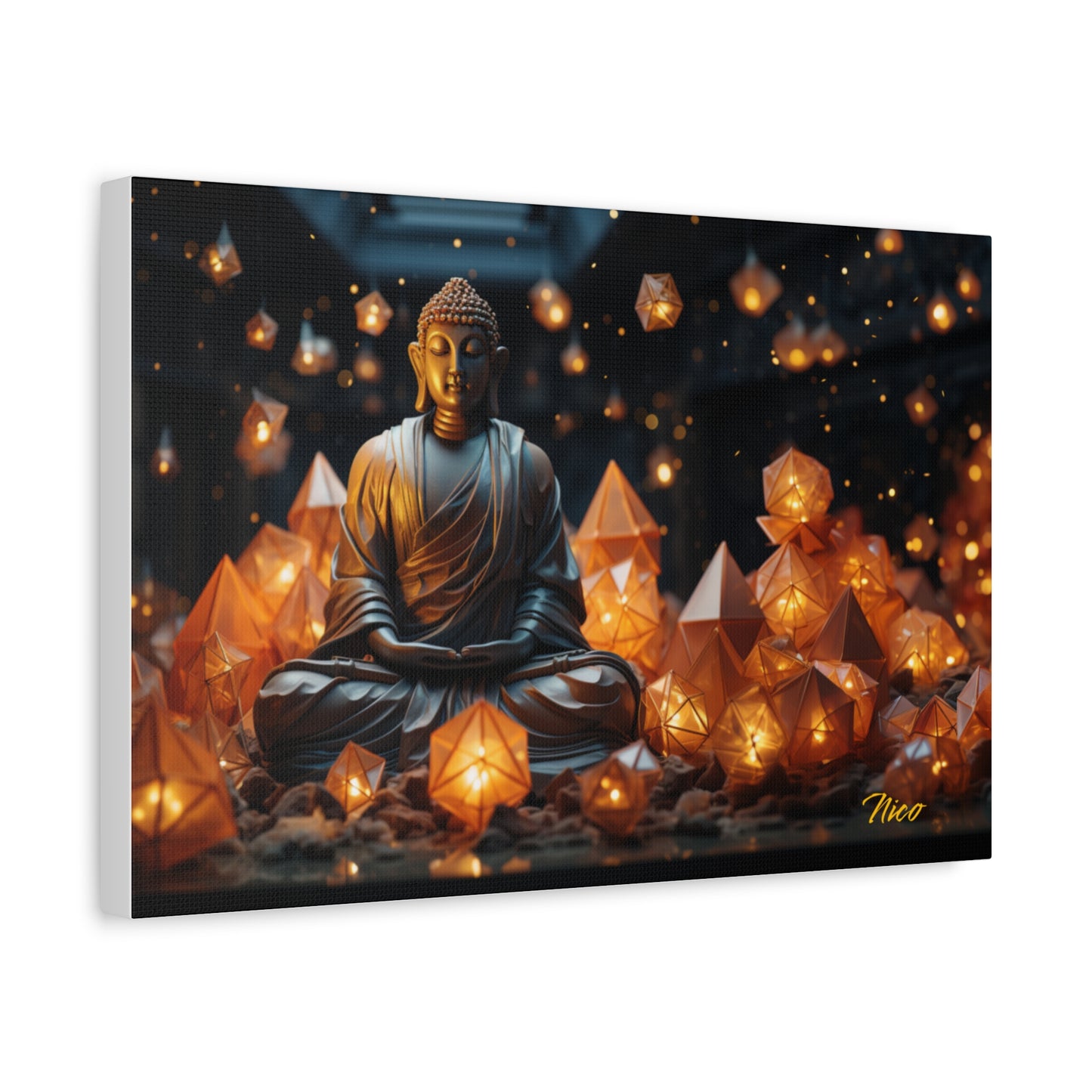 Ascending Buddha Series Print #10 - Streched Matte Canvas Print, 1.25" Thick