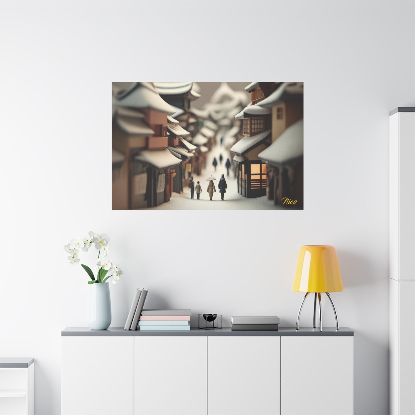 I Wish It Would Snow Series Print #6 - Streched Matte Extended Canvas Print, 1.25" Thick