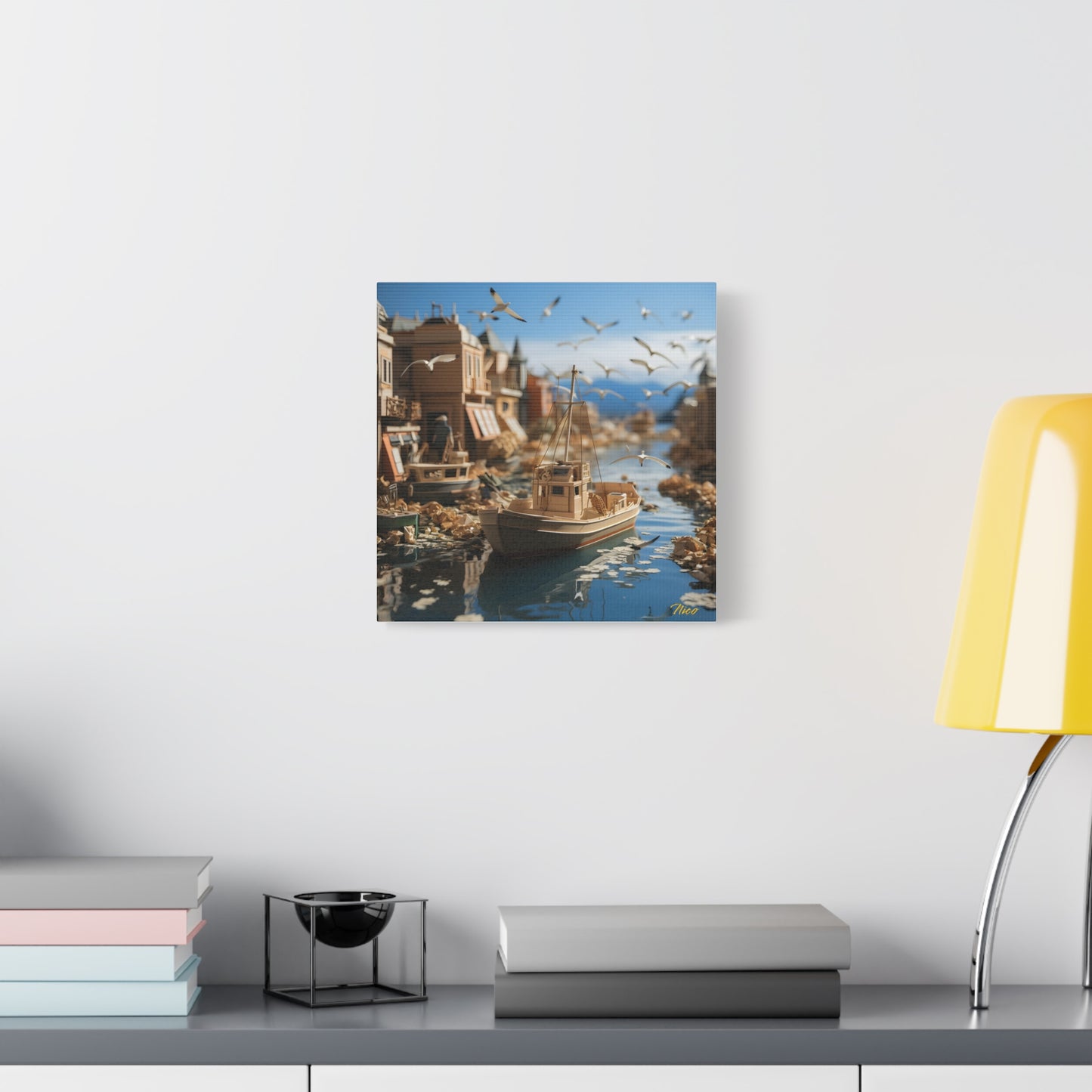 On The Docks By The Bay Series Print #3 - Streched Matte Canvas Print, 1.25" Thick