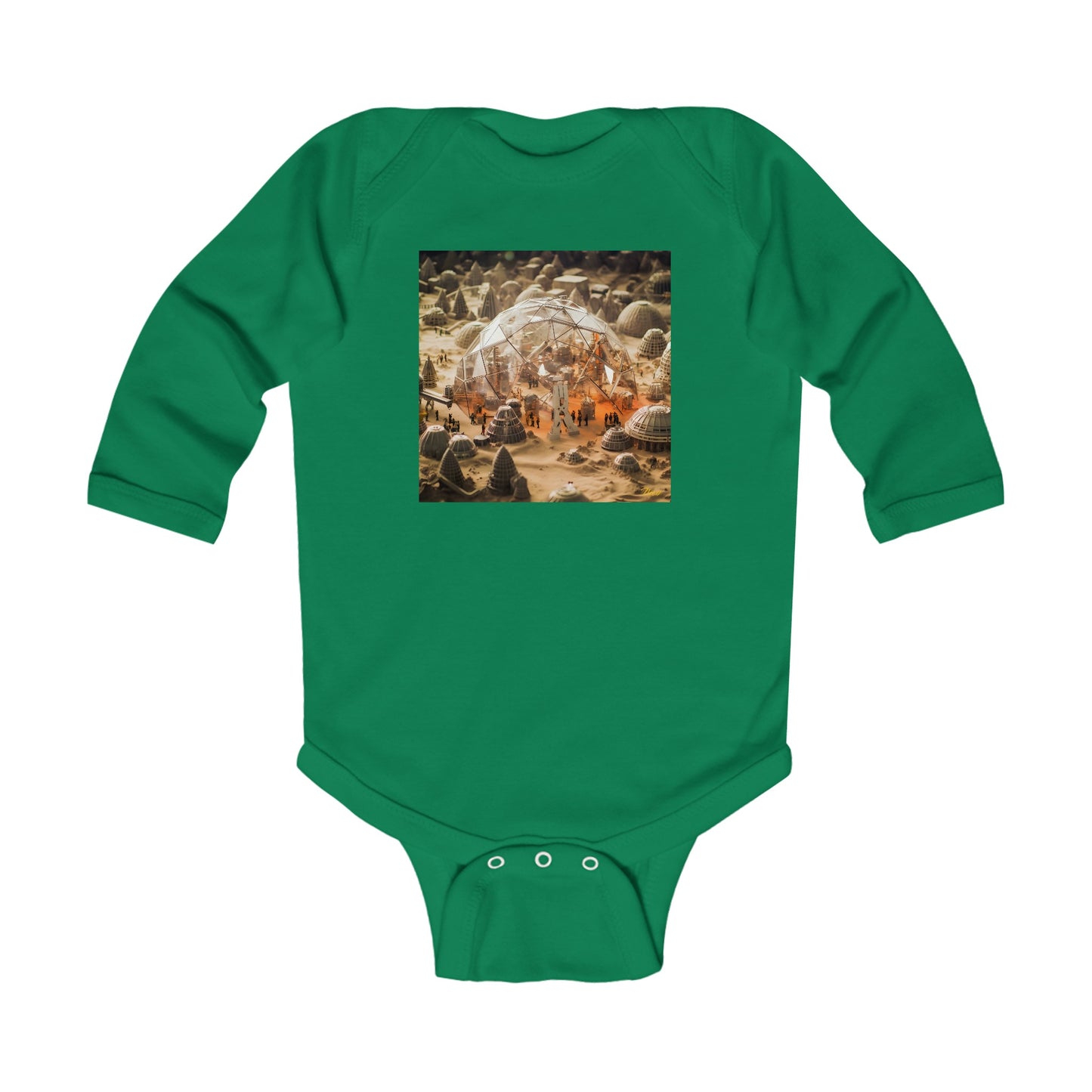 Elons' Dream Series Print #9 Infant Long Sleeve Bodysuit