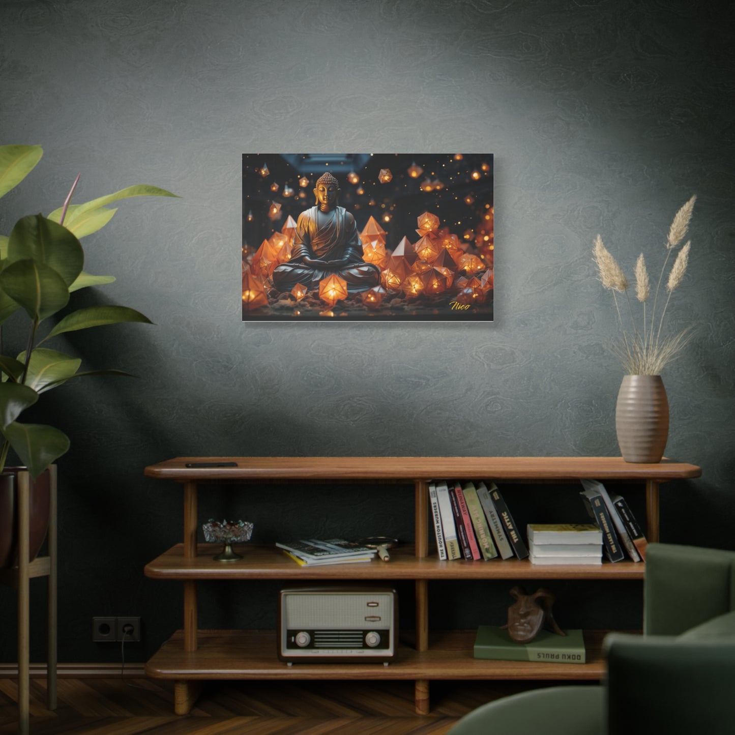 Ascending Buddha Series Print #10 - Streched Matte Canvas Print, 1.25" Thick