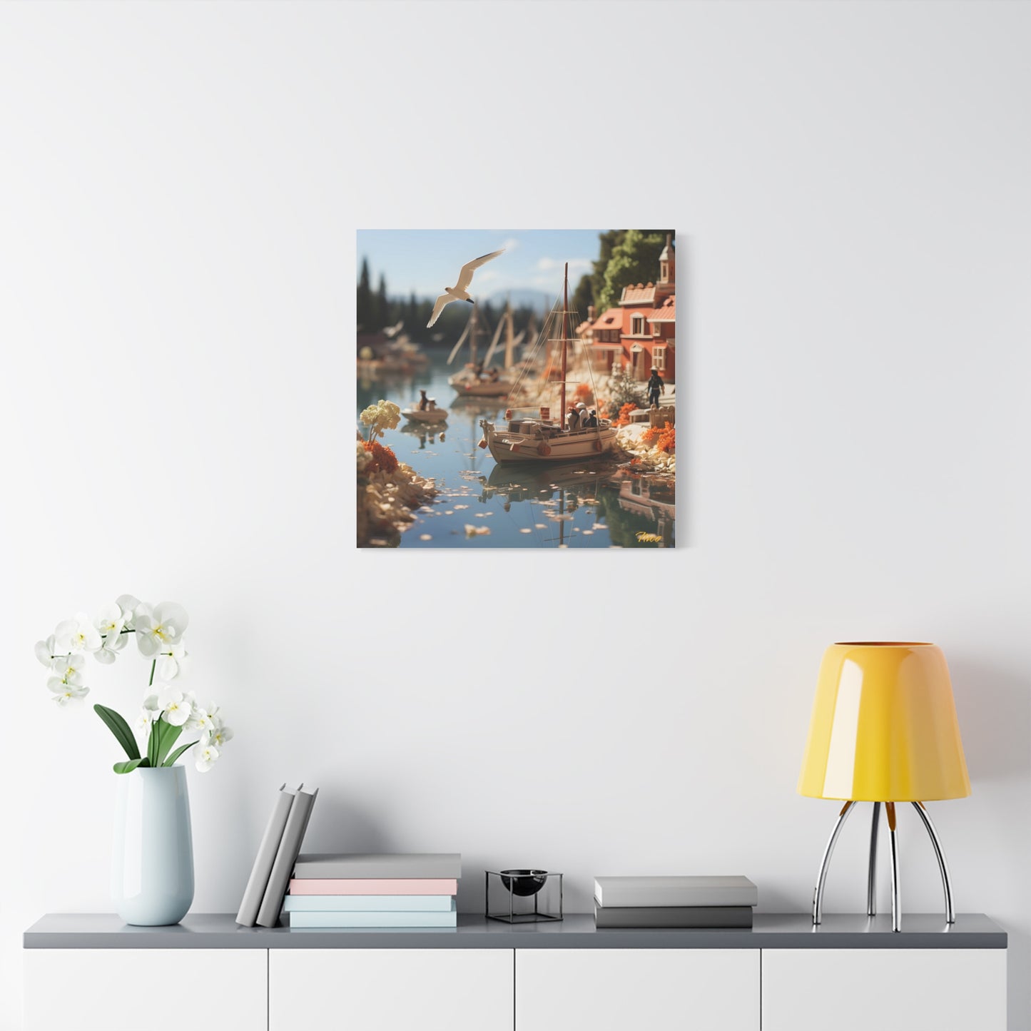 On The Docks By The Bay Series Print #6 - Streched Matte Canvas Print, 1.25" Thick