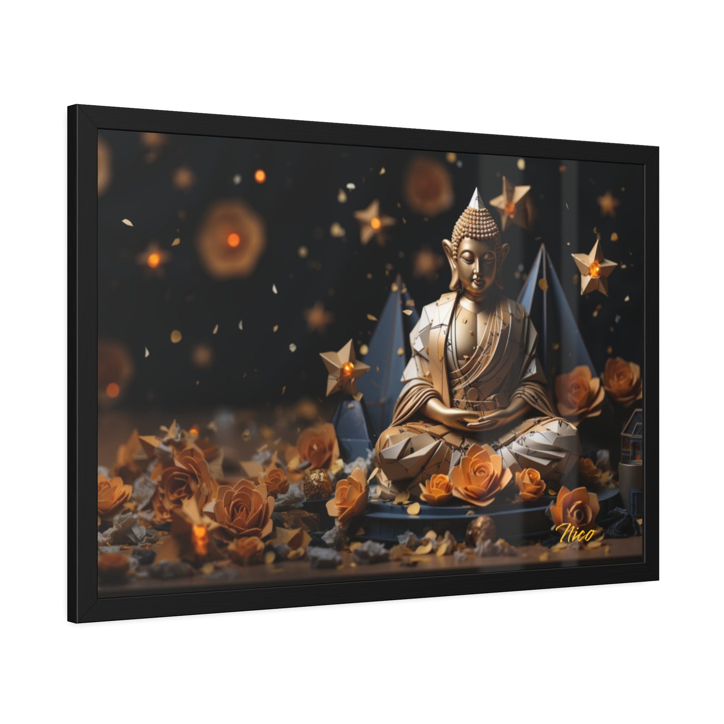 Ascending Buddha Series Print #5 - Framed Fine Art Paper Print
