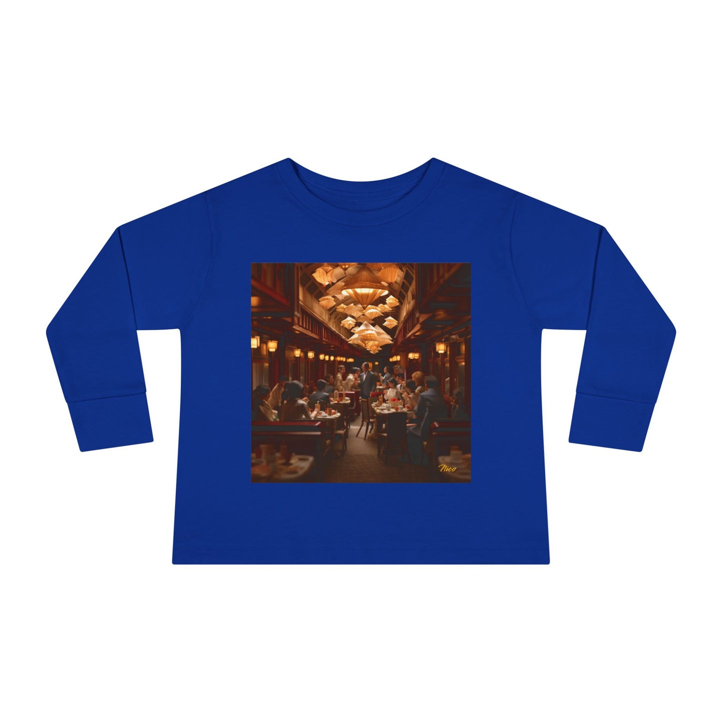Orient Express Series Print #8 Toddler Long Sleeve Tee