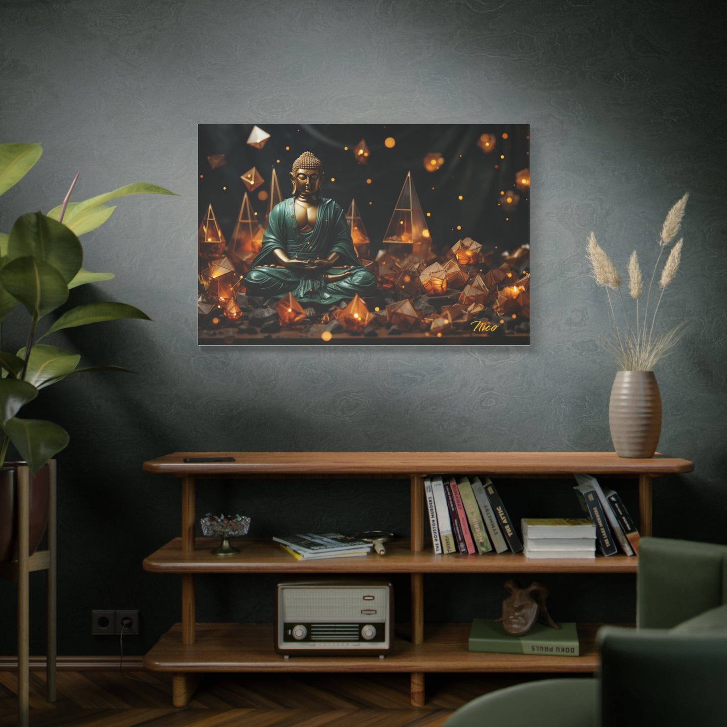 Ascending Buddha Series Print #4 - Streched Matte Canvas Print, 1.25" Thick
