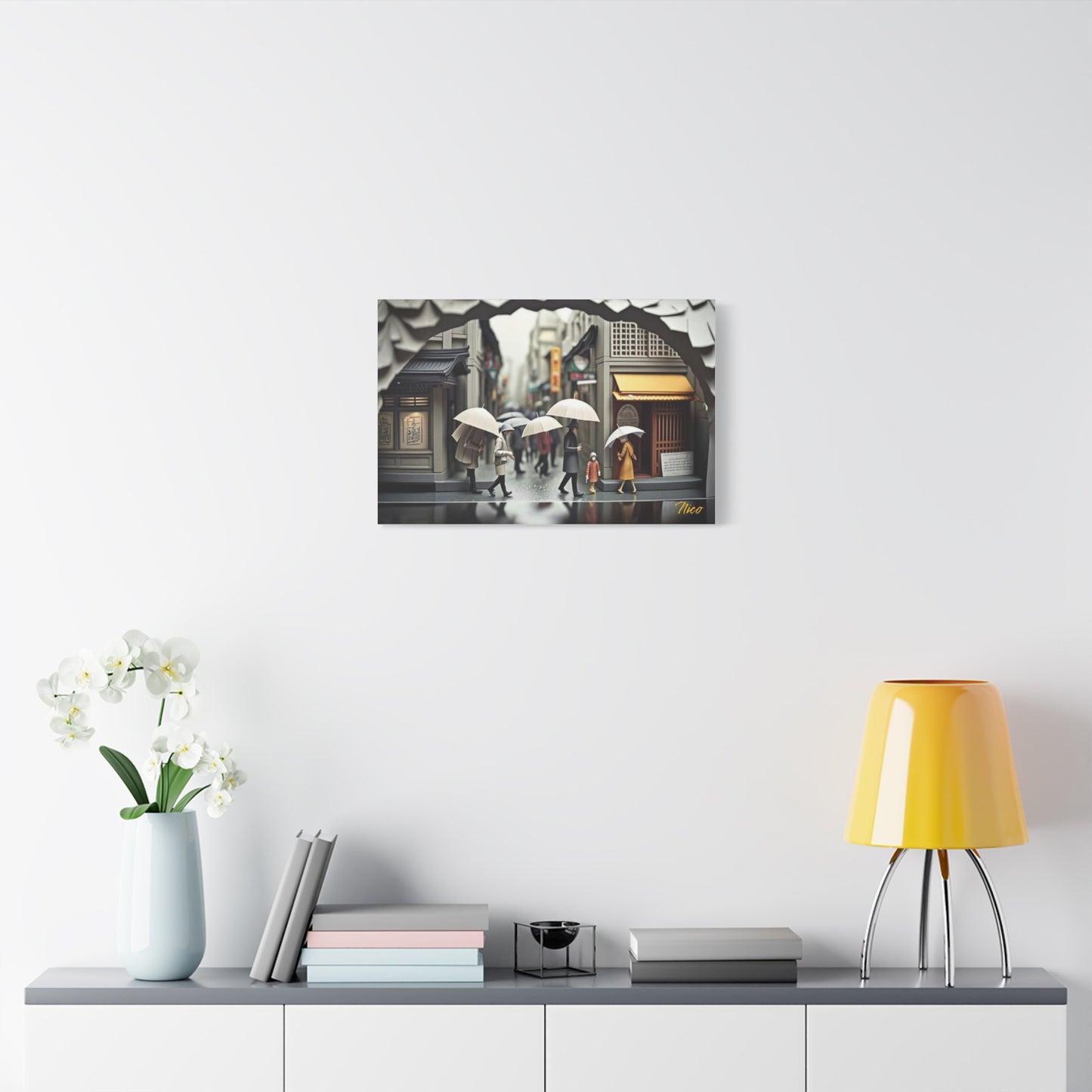 Rainy Days And Mondays Series Print #1 - Streched Matte Extended Canvas Print, 1.25" Thick